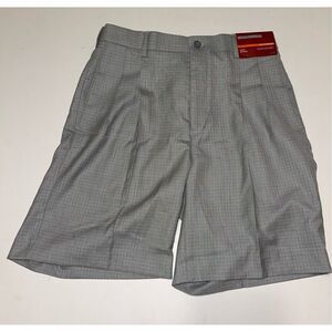Louis Raphael Rosso Seersucker Cotton Shorts‎ Striped Light Gray Men's Size 32